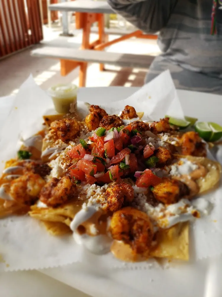 Blackened Shrimp or Blackened Mahi Nachos